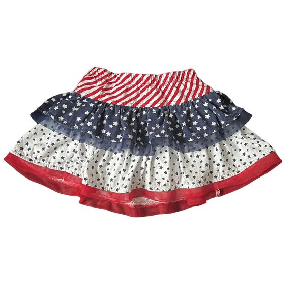 Garanimals Patriotic Toddler Girls Ruffle Skirt Size 2T - Picture 2 of 5